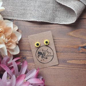 Sunflower Earrings | Polymer Clay Earring
