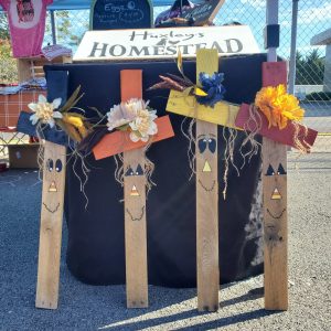Handmade Wooden Scarecrow | Rustic Fall Decor