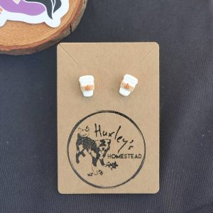 Coffee Cup Earrings | Polymer Clay Earring